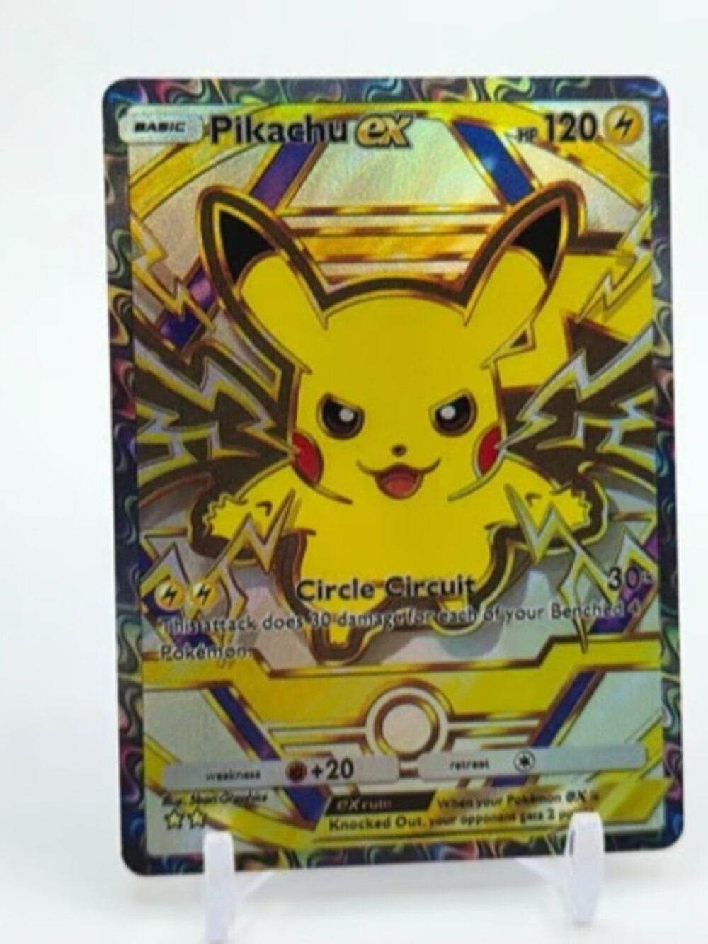 Fan-Art READ DISCRIPTION: HOLO PIKACHU Card PIKACHU Pokemon Card p1